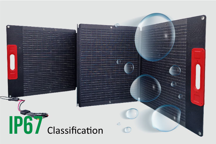 Powernation portable solar pannel water resistant