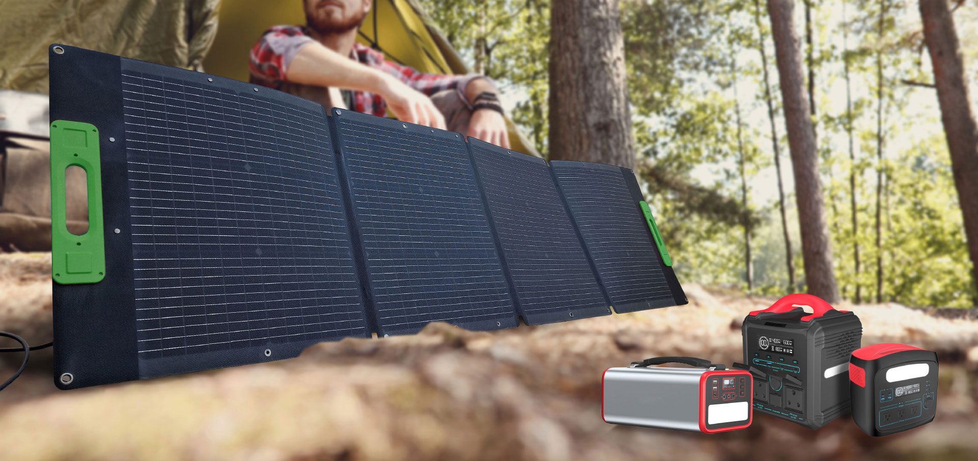 Solar panel PowerNation 220w charging powerstation