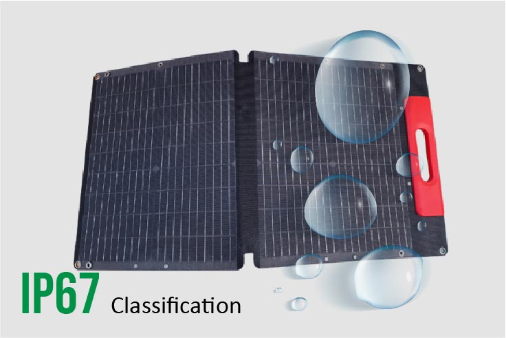 Powernation portable solar pannel water resistant